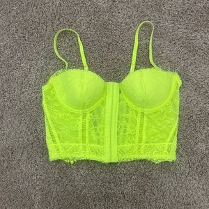 LGIHT GREEN Bustier TOP
